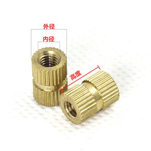 ราคาดีทองเหลืองKnurledใส่NutฉีดNut - Product Image 3