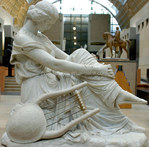 Statue de femme assise en marbre blanc grandeur nature, célèbre sculpture de la dame d'<span class=keywords><strong>Orsay</strong></span>, ornement décoratif. - Product Image 1