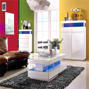 Table basse moderne à haute brillance, avec lampes LED, - Product Image 2
