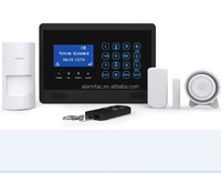 Kit système d'alarme de sécurité domestique sans fil, wi-fi, GSM, contrôle tactile, application IOS/Android, wi-fi, clavier tactile, anti-cambriolage