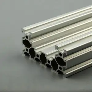 阳极氧化银和黑色挤压铝 c 型材，价格便宜，适用于米 v 槽 t 轨道铝 c 型材