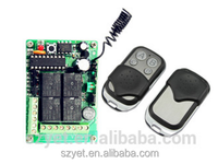 Télécommande universelle sans fil RF 433 MHz 4 canaux de haute qualité et récepteur pour portail