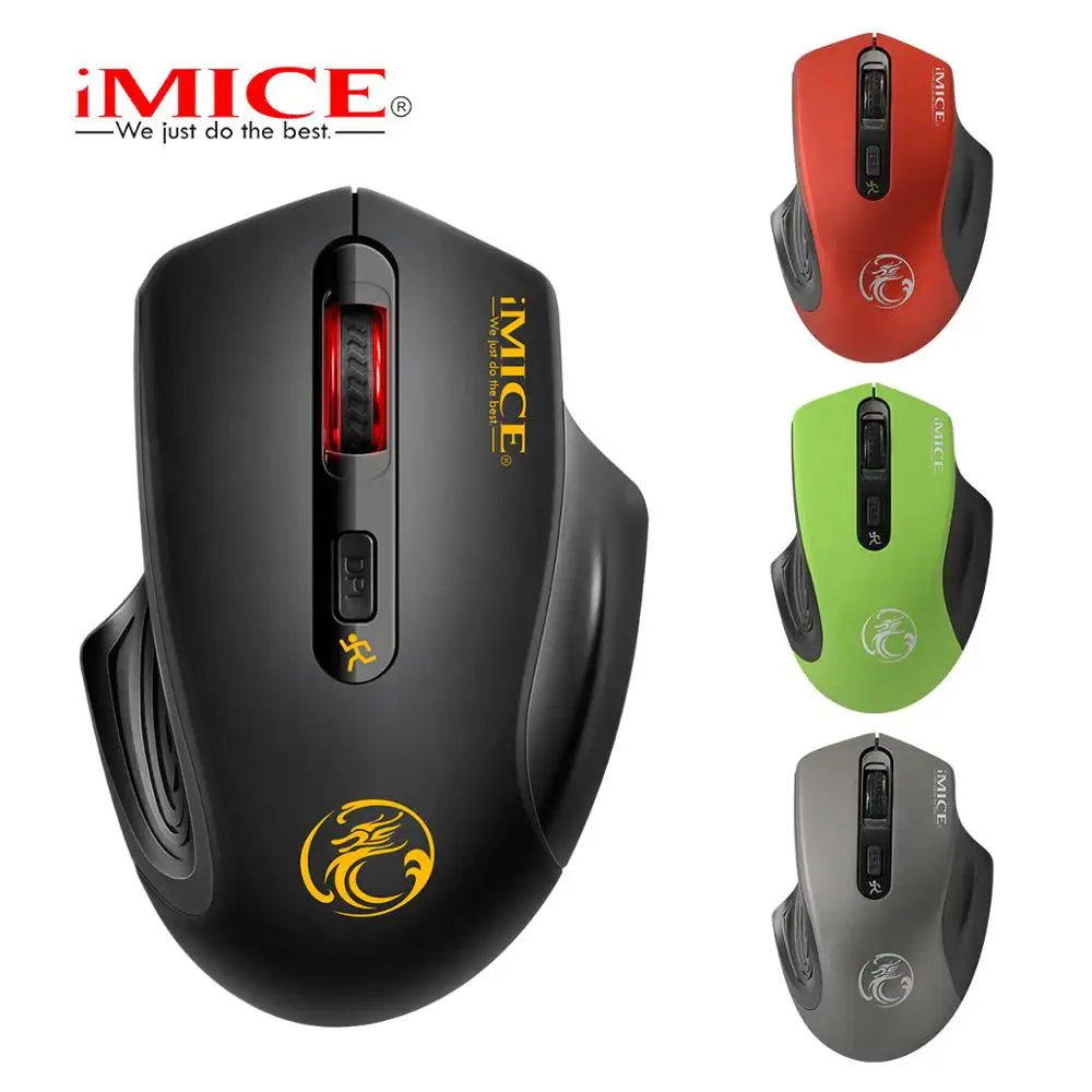 iMice Hot sale wireless mouse mini computer laptop 2.4Ghz wireless mouse 800/1200/1600DPI adjustable Nano receiver