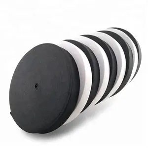 Venta al por mayor de colores blanco y negro de alta resistencia 1,5 cm - 5 cm banda elástica de punto para prendas de vestir - Product Image 1
