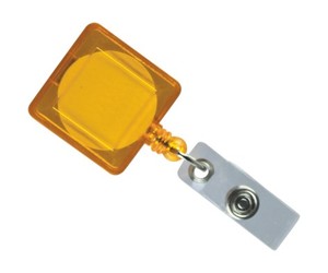QORIขายส่งสแควร์รูปร่างพลาสติกผู้ถือป้ายRetractable Custom YOYO ID <span class=keywords><strong>Badge</strong></span> Reel
