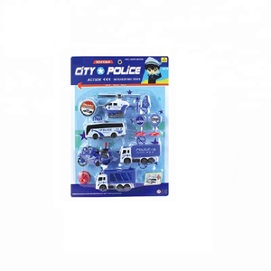 En plastique <span class=keywords><strong>police</strong></span> <span class=keywords><strong>camion</strong></span> jouet voiture ensemble avec avion moto - Product Image 1