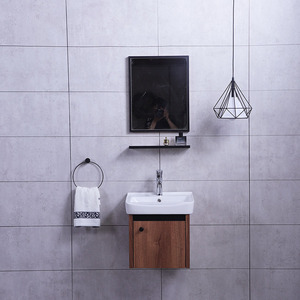Mueble <span class=keywords><strong>de</strong></span> <span class=keywords><strong>Baño</strong></span> Moderno <span class=keywords><strong>de</strong></span> Esquina, Pequeño, <span class=keywords><strong>de</strong></span> PVC, <span class=keywords><strong>para</strong></span> Montar en la Pared, con Espejo Incluido, <span class=keywords><strong>de</strong></span> Alta Venta - Product Image 1