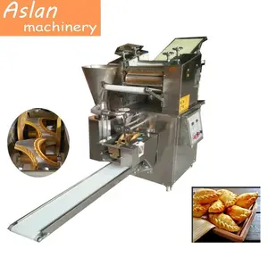 Máquina de fabricación automática de zona calzone, máquina para hacer dumplings rellenos, para relleno de carne, empanada