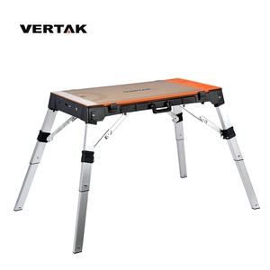 Vertak 4 trong 1 xách tay đa chức năng gấp gỗ bàn làm việc với nhôm chân cho nhà để xe - Product Image 3