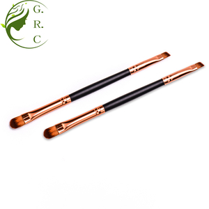 Luxury Dual Fluffy Eye Lish Applicator Liner Shadow Brow Makeup <strong>Brush</strong> Square <strong>Angle</strong> Eyeshadow Blending Concealer <strong>Eyebrow</strong> <strong>Brushes</strong> - Product Image 4