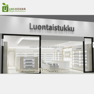 Arredamento per Negozio di Farmacia, Design Moderno ed Elegante con Bancone in Legno <span class=keywords><strong>Bianco</strong></span> e Base in MDF - Product Image 3