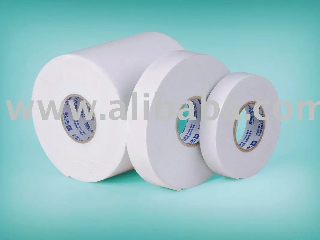 Double sided tissue tape solvent base