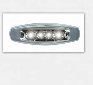5 "stella ovale 4 <span class=keywords><strong>Led</strong></span> luce bianca/trasparente lente 12V adatta per autocarri pesanti - Product Image 2