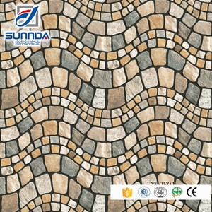 Buen aspecto para al aire libre baldosas rústicas, superficie rugosa <span class=keywords><strong>gres</strong></span> porcelánico, baldosas de piedra de imitación - Product Image 1