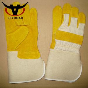 Sıcak satış iyi koruma sarı deri inşaat su geçirmez güvenlik tam eldiven deri eldiven - Product Image 3