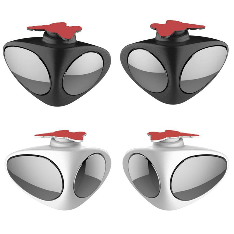 Автомобильное широкоугольное зеркало для слепых зон с поворотом на 360 градусов, регулируемое выпуклое зеркало заднего вида