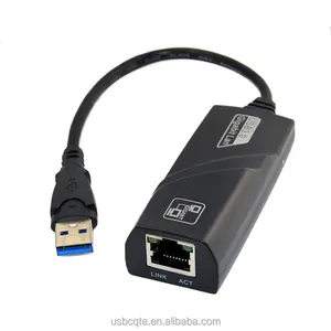 Fabrika doğrudan USB 3.0 ila 10/100/1000M Lan RJ45 Port çip RTL8153 USB Gigabit