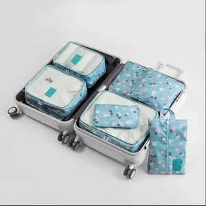 6 cubos de embalaje/cubos de viaje-organizadores de viaje con bolsa para zapatos-gris - Product Image 2