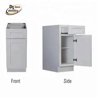 RTA shaker branco armários de cozinha para o mercado americano