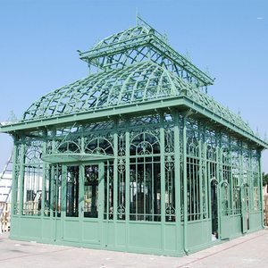 Grand gazebo de jardin décoratif <span class=keywords><strong>en</strong></span> <span class=keywords><strong>fonte</strong></span> verte pour l'extérieur au <span class=keywords><strong>prix</strong></span> d'usine - Product Image 3