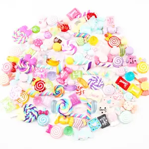 DIY Assorted Shapes Super Cute Mixed Candy Sweet Resin Charms Jewelry Making For Slime Charms