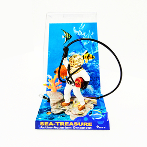 Coffre au trésor En Forme <span class=keywords><strong>Aquarium</strong></span> Air <span class=keywords><strong>Action</strong></span> Ornement Fish Tank Aquascaping Décor - Product Image 1