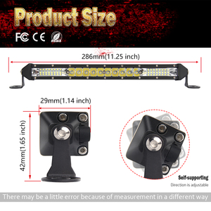 Aluminium LED-Fahren 10 20 30 Zoll 26w 52w 78w 4x4 Offroad Auto Offroad Einreihige LED-Licht leiste LKW - Product Image 3