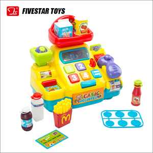 Jeux de simulation 2018 nouveau bébé caisse enregistreuse jouet musique <span class=keywords><strong>son</strong></span> bloc rôle à jouer - Product Image 1