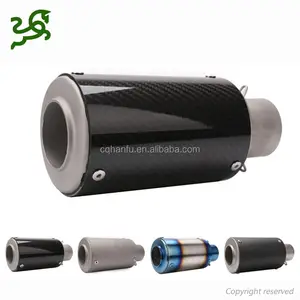 51ミリメートルUniversal Motorcycle Scooter Modified Silencer For Racing Exhaust Pipe Muffler