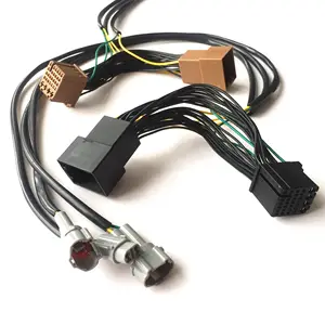manufacturer 16 ft Black/brown/grey/pink/white Motor Cable Wiring Harness for car accessories with colorful connector connectors