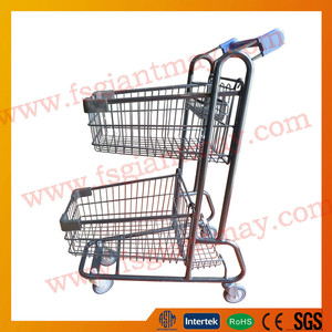 Polvo de plástico doble cesta y de parachoques de plástico del <span class=keywords><strong>carro</strong></span> de compras <span class=keywords><strong>carro</strong></span> diseños - Product Image 1