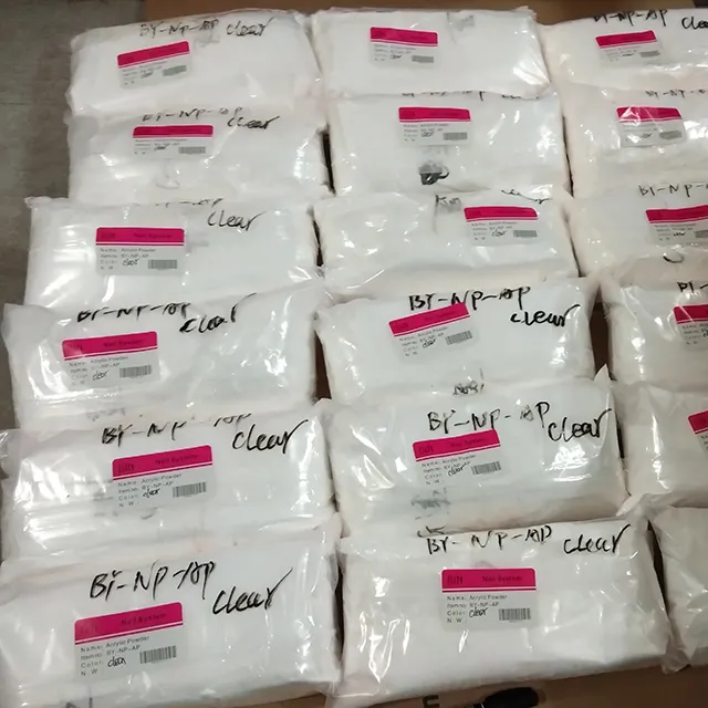 BIN polymer powder 1KG bag nail clear bulk acrylic powder