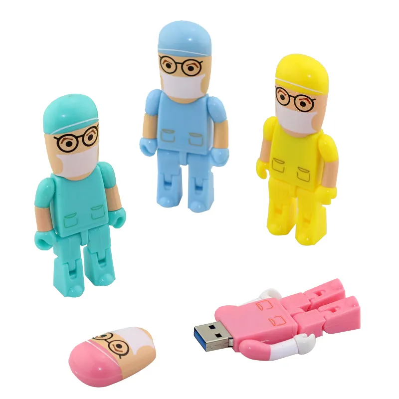 8GB 16GB 32GB doktor şekli hediye karikatür USB Flash sürücü küçük sürücü bellek sopa Pendrive usb sopa çevrimiçi