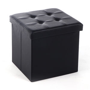 Tabouret et repose-pieds pliable populaires, style moderne, couleur unie, pour le salon, rangement d'intérieur, 76x38x38CM - Product Image 4
