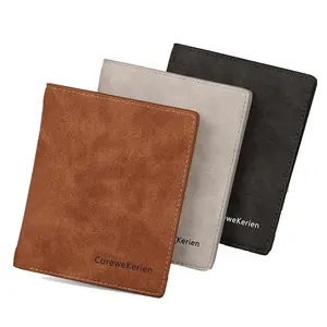 Hot sale unisex classic foldable pu leather material coin wallet key wallet for men