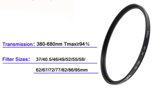 58mm MC UV Optical Glass <strong>Filter</strong> Ultra Slim 16 Layers Multi Coated Ultraviolet Protection Lens <strong>Filter</strong> - Product Image 2