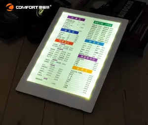 Menu lumineux led, 8 barres lumineuses de meilleure qualité, simple, éclairage led, rétroéclairé