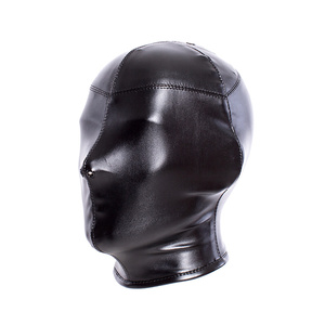 SM Bondage Fetish Mask Hood stringere traspirante naso aperto copricapo erotico maschera Cosplay giocattoli del sesso per le coppie - Product Image 2