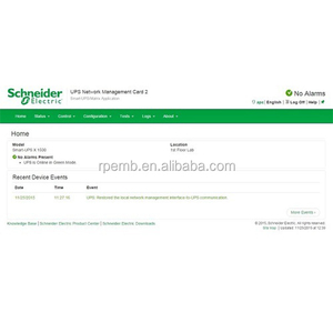 Tarjeta adaptadora de gestión de red remota APC Smart-UPS 2 <span class=keywords><strong>Ap9630</strong></span> - Product Image 2