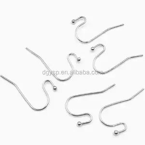 Inspire stainless steel jewelry nickel free 316l stainless steel earring hooks ear wires with ball ending