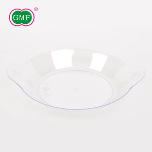 Usa e getta di plastica trasparente <span class=keywords><strong>piatto</strong></span> da dessert mini <span class=keywords><strong>antipasto</strong></span> con linee morbide - Product Image 1