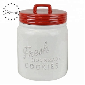 Home storage container ceramic cookie jar