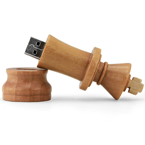 Memoria USB de Madera con Diseño de Pieza de Ajedrez Internacional, Stick King Piece Thumb - Product Image 5