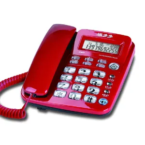 Telepon Meja Caller ID Telepon dengan Port Headset 3.5 Mm untuk Rumah atau Kantor Hotel Telepon Caller ID Telepon
