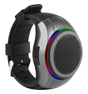 X10 Draadloze Speaker Mp3 Sport Geen Scherm Speler Met Licht Up Speakerphone Sport Muziek Horloge Pols Speaker Black