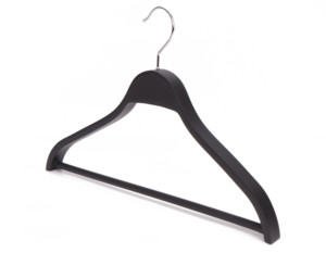 <span class=keywords><strong>Cintre</strong></span> en plastique ABS noir de type <span class=keywords><strong>Zara</strong></span> pour vêtements - Product Image 1