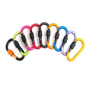 HXY 77*40*6.8mm Custom High Standard Quality Matt Double Color Swivel Aluminum Carabiner Hanging Carabiner Hook For Promotion