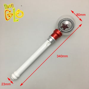 Çocuk oyuncak Led iplik Light Up prenses değnek parti Spinner değnek yıldız şekli - Product Image 6