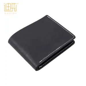 Best quality promotional cow hide leather men wallet exported to worldwide