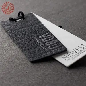 Özel logo baskı kabartmalı hangtag özel kağıt mat hangtag